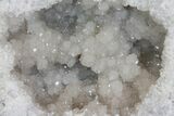 Keokuk Quartz Geode with Calcite & Pyrite Crystals - Missouri #144767-3
